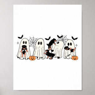 Niedliche Geisterhunde Hunde Lover Men Frauen Kind Poster