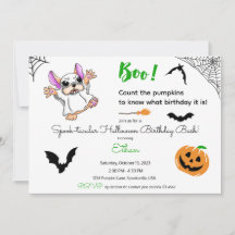Niedliche Geisterkürbis Halloween Erster Geburtsta