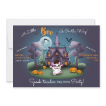 Niedliche Geisterkürbis Halloween Kinderdusche Inv