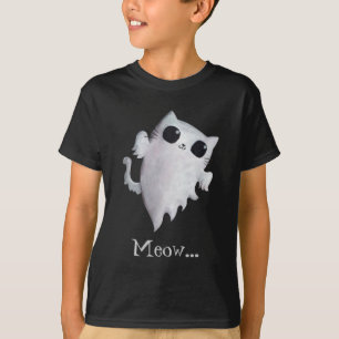 Niedliche Geistkatze Halloweens T-Shirt