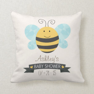 Niedliche Gelb- und Black-Bee-Babydusche Kissen
