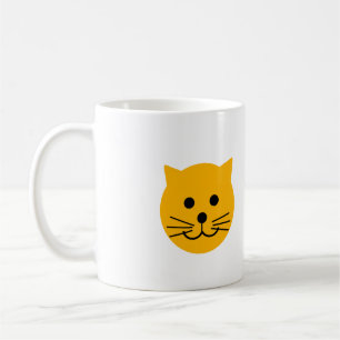 Niedliche Gelbe Katze Kaffeetasse