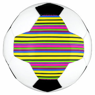 Niedliche gelbe Streifen Fußball