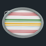 Niedliche gelbe Streifen Ovale Gürtelschnalle<br><div class="desc">Niedliche gelbe Streifen</div>