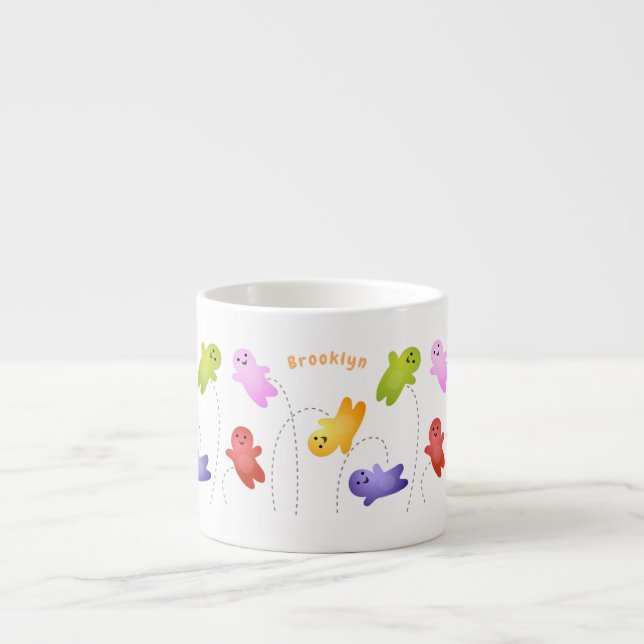 Niedliche Gelee Babys Süßigkeiten Süßigkeiten Cart Espressotasse (Vorderseite)