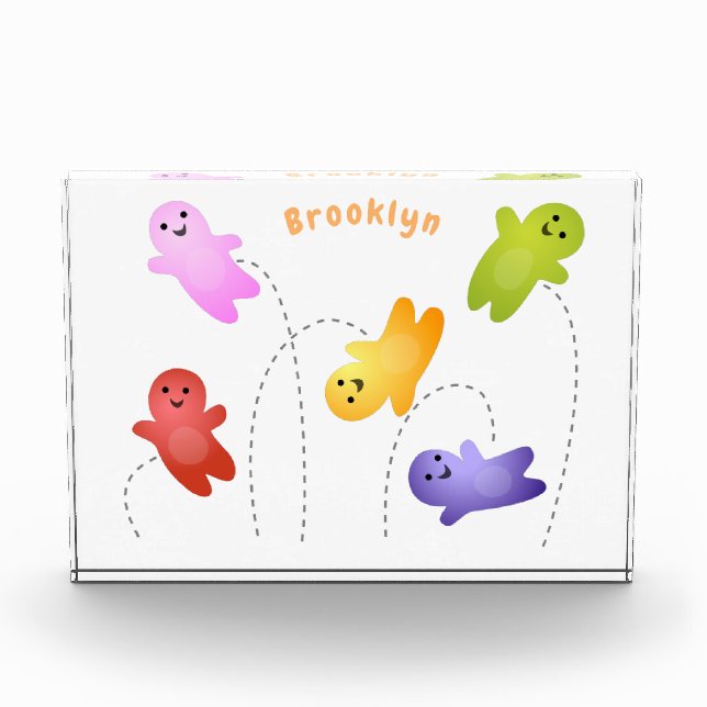 Niedliche Gelee Babys Süßigkeiten Süßigkeiten Cart Fotoblock (Vorderseite)