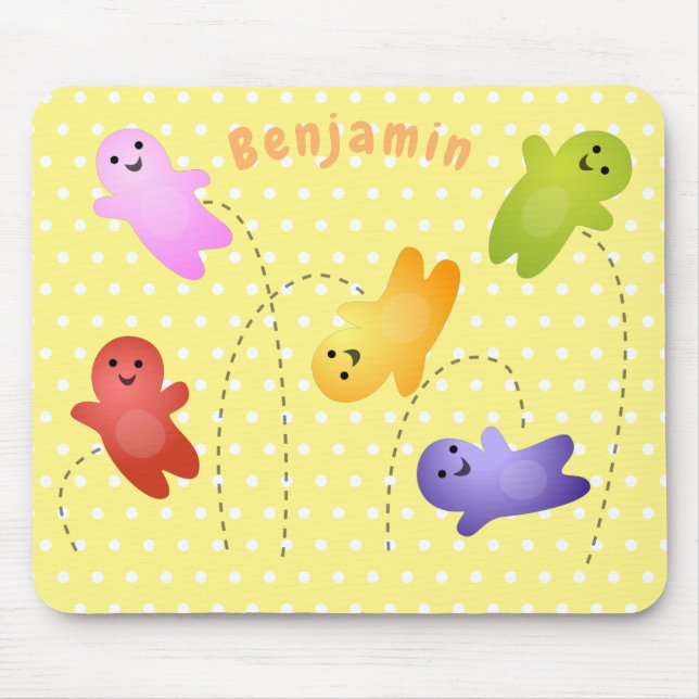 Niedliche Gelee Babys Süßigkeiten Süßigkeiten Cart Mousepad (Vorne)