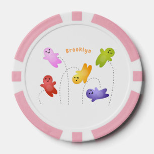 Niedliche Gelee Babys Süßigkeiten Süßigkeiten Cart Pokerchips
