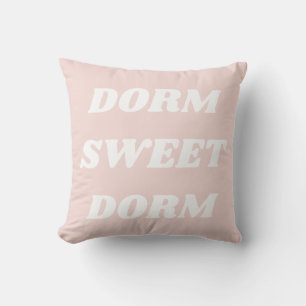 Niedliche, gemütliche Rosa Weiße Uni Dorm Minimali Kissen
