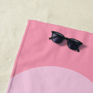 Niedliche geometrische Formen - Collage Artwork Strandtuch