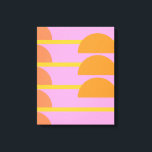 Niedliche geometrische Geometrie, skandinavische K Leinwanddruck<br><div class="desc">Niedliche geometrische Skandinavische Kunst in Rosa,  Orange und Gelb Leinwand</div>