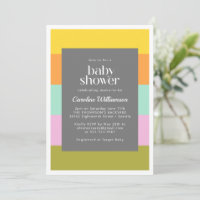 Niedliche geometrische Streifen Bright Pastels Bab