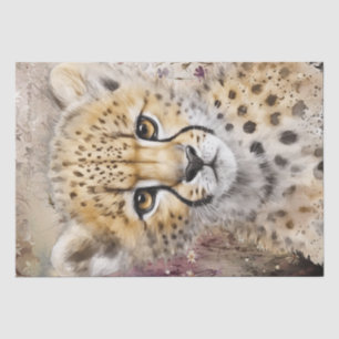 Niedliche Gepard Cub Wilde Katze Seidenpapier