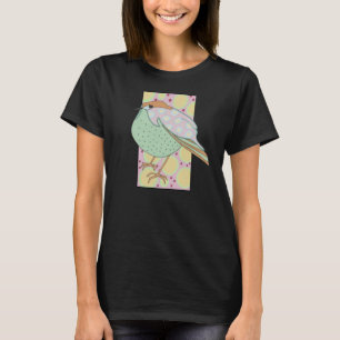 Niedliche Gerahmte Pastel Songbird T-Shirt