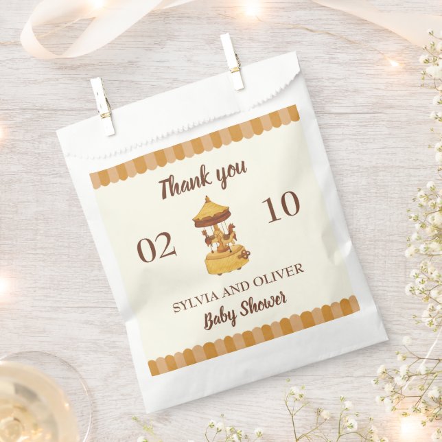 Niedliche geschlechtsneutrale Babydusche Geschenktütchen (Ausgeschnitten)