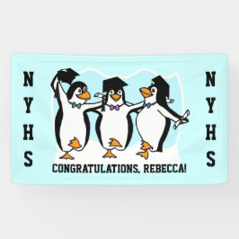 Niedliche Geschlossen Pinguine Banner