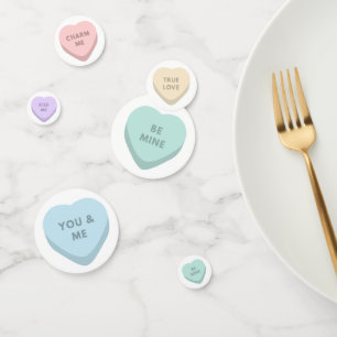 Niedliche Gespräche Valentine Candy Hearts Konfetti