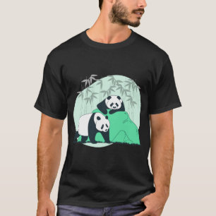 niedliche gestopfte Tiere Panda T-Shirt