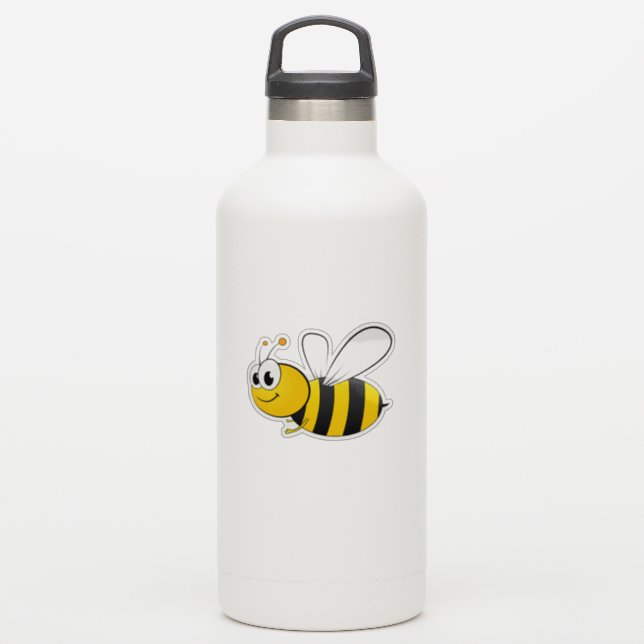 niedliche gesunde Biene Aufkleber (Wassserflasche)