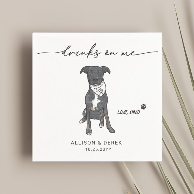 Niedliche Getränke auf Bandana-Hochzeit Serviette (Von Creator hochgeladen)