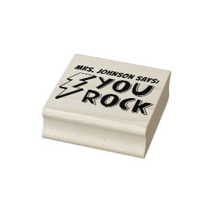 niedliche Gewohnheit, die Sie Rocklehrer Gummistempel