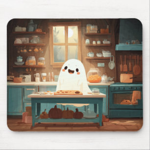 Niedliche Ghost Backkost - Gemütliches spokes Mous Mousepad