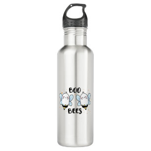 Niedliche Ghost-Boo-Bienen - Witziges Halloween au Edelstahlflasche
