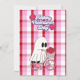 Niedliche Ghost-Valentinenkarte Feiertagskarte