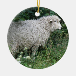 Niedliche Giftschaf Keramik Ornament