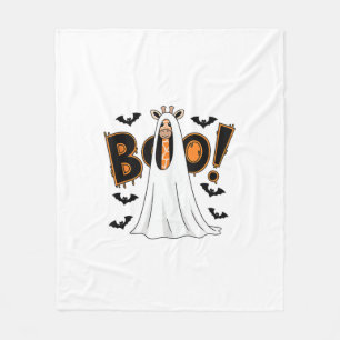 Niedliche Giraffe Boo Halloween Kostüm Zoo Lover _ Fleecedecke