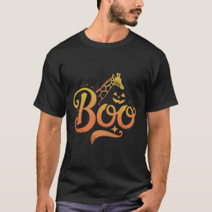 Niedliche Giraffe Boo Halloween Kostümzoo Lover T-Shirt