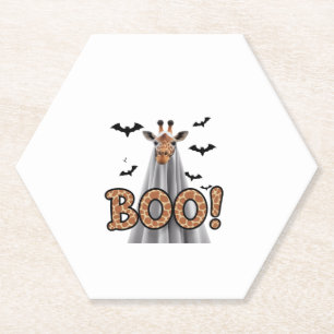 Niedliche Giraffe Boo Halloween Spaß Kostüm Zoo Lo Untersetzer
