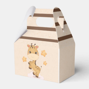 Niedliche Giraffe Cartoon Stars Kinderdusche Gefäl Geschenkschachtel
