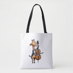 Niedliche Giraffe Cello Giraffen Musikermusik Tasche