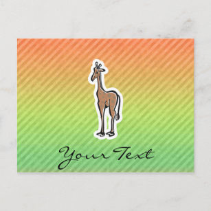 Niedliche Giraffe; Colorul Postkarte