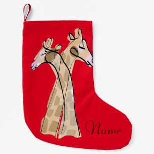 Niedliche Giraffe Couple Thunder_Cove Kleiner Weihnachtsstrumpf