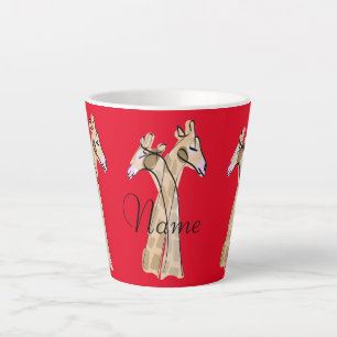 Niedliche Giraffe Couple Thunder_Cove Milchtasse