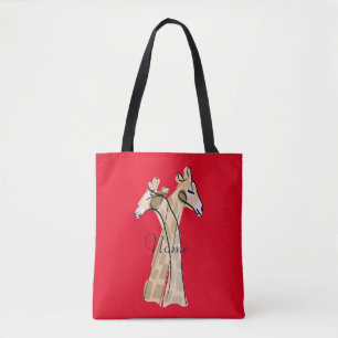 Niedliche Giraffe Couple Thunder_Cove Tasche