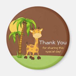 Niedliche Giraffe Danke, Magnet