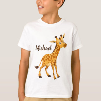 Niedliche Giraffe, die Sie betrachtet T-Shirt