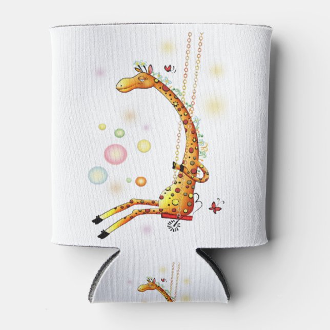 Niedliche Giraffe Dosenkühler (Vorderseite)