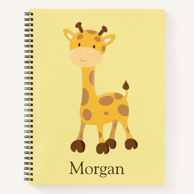 Niedliche Giraffe-Fakten Notizbuch (Vorderseite)