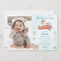 Niedliche Giraffe Flugzeug Fliegen Adventure Birth