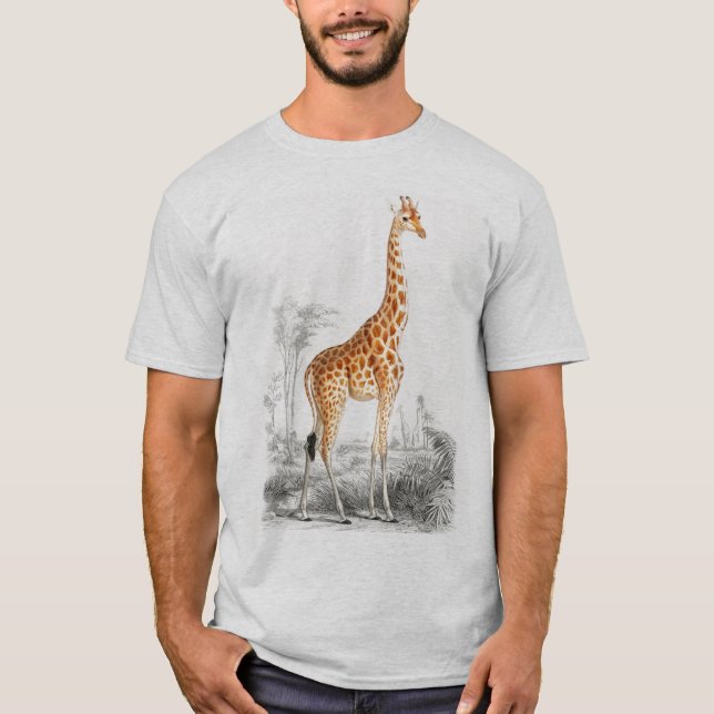 Niedliche Giraffe für afrikanische Wildtiermänner  T-Shirt (Vorderseite)