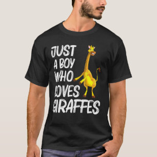 Niedliche Giraffe für Jungen Kinder Wildtiere Hoch T-Shirt