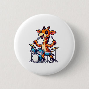 Niedliche Giraffe für Trommler-Giraffen Button