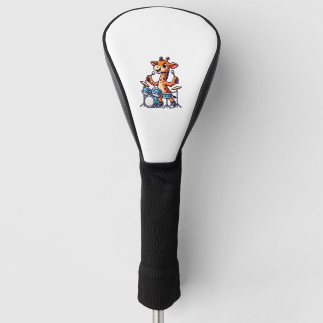 Niedliche Giraffe für Trommler-Giraffen Golf Headcover (Vorderseite)
