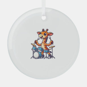 Niedliche Giraffe für Trommler-Giraffen Ornament Aus Glas