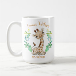 Niedliche Giraffe Geburtstagskaffee Tasse
