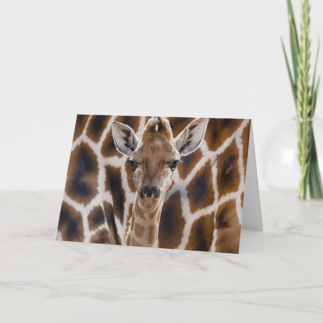 niedliche Giraffe Geburtstagskarte Karte (Vorderseite)